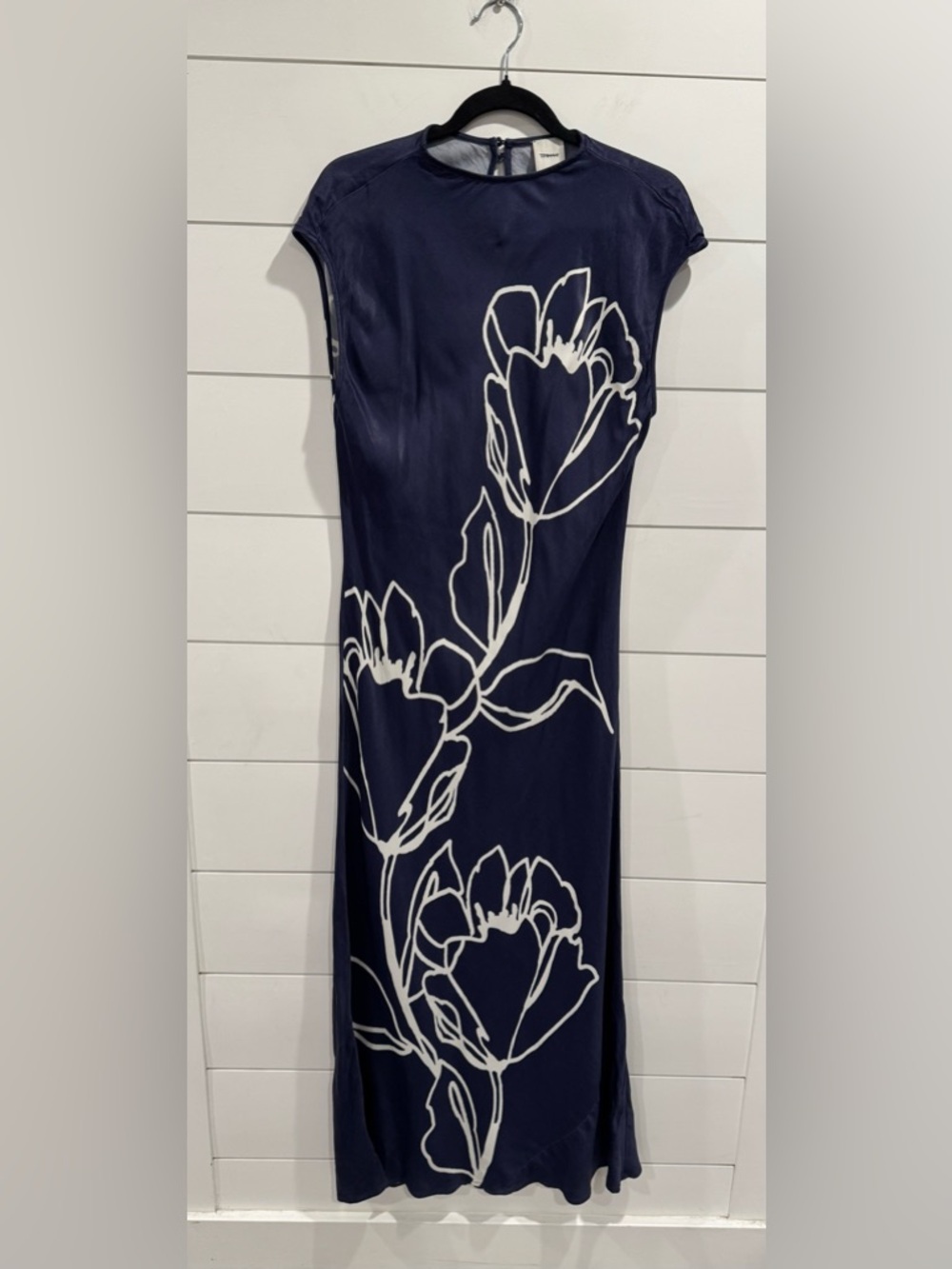 Anthropologie Maeve navy mock neck slip dress - Picture 4 of 9